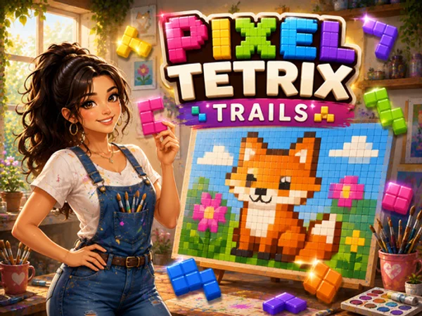 טטריקס פיקסלים - Pixel Tetrix Trails