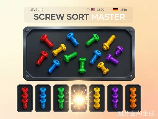 מיון ברגים צבעוניים – Screw Sort Master