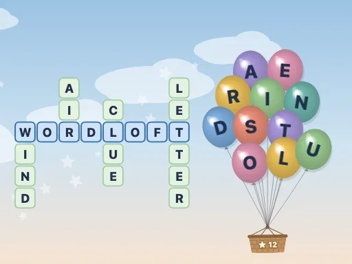 תשבץ בלונים באנגלית – Wordloft